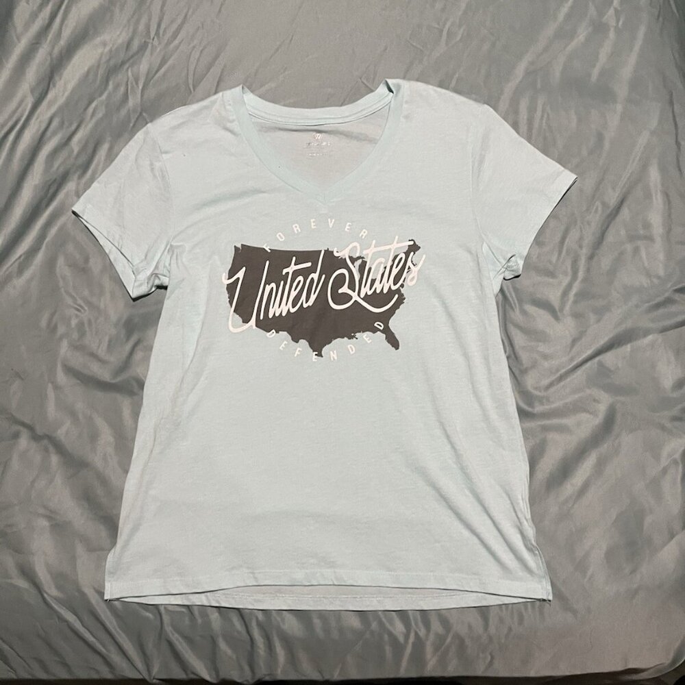 Top Of The World Blue Women’s Short Sleeve Shirt US